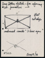 Cashin's rough sketches of handbag designs