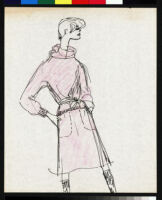 Cashin's ready-to-wear design illustrations for Russell Taylor, Cashin Country Knits division