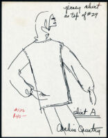 Cashin's illustrations of ready-to-wear designs for Russell Taylor, jersey shirt styles. b054_f02-01