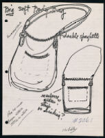 Cashin's rough sketches of handbag designs