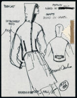 Cashin's illustrations of ready-to-wear designs for Russell Taylor, Fall 1981 collection. b050_f01-33