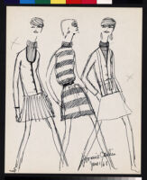 Cashin's illustrations of sweater designs for Ballantyne of Peebles