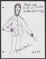 Cashin's illustrations of fur coat designs for H.B.A. Fur Corp. f05-09