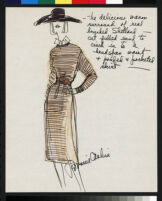 Cashin's ready-to-wear design illustrations for Russell Taylor, Cashin Country Knits division