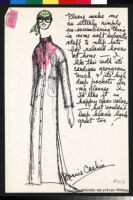 Cashin's illustrations of loungewear designs for Evelyn Pearson