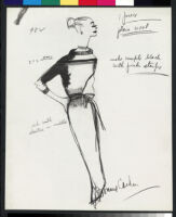 Cashin's illustrations of knit ensembles designed for Guttman Brothers. f06-09