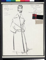 Cashin's illustrations of coat designs for March and Mendl, a division of Harris Raincoat Co. f06-10