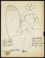 Rough illustrations of Cashin's design ideas, including headcovers. b059_f05-01