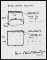 Cashin's illustrations of handbag and wallet designs for unproduced "Bonnie Cashin Collection." f02-07