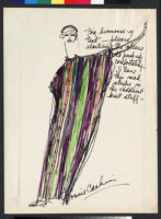 Cashin's illustrations of loungewear designs for Evelyn Pearson