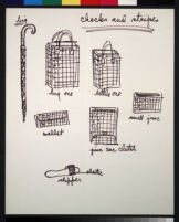 Cashin's illustrations of handbag designs for Coach (handbags only)