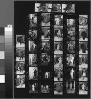 Contact sheets of Cashin's fashion show at Sills and Co. showroom