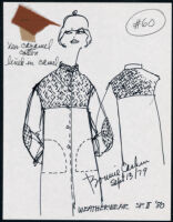 Cashin's illustrations of ready-to-wear designs for Russell Taylor, Spring II 1980 collection. f09-10