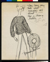 Cashin's ready-to-wear design illustrations for Russell Taylor, Cashin Country Knits division