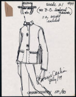 Cashin's illustrations of ready-to-wear designs for Russell Taylor, Spring 1980 collection. b055_f06-14