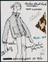 Cashin's illustrations of ready-to-wear designs for Russell Taylor, Spring 1980 - 1981 collection. b048_f05-08