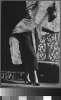 Black and white photographs of Cashin's evening wear designs for Adler and Adler