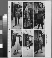 Black and white photographs of Cashin's ready-to-wear designs for Sills and Co. Folder 2 of 2