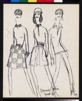 Cashin's illustrations of sweater designs for Ballantyne of Peebles