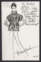 Cashin's illustrations of fur coat designs for H.B.A. Fur Corp. f05-11