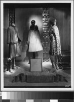 Photographs of Cashin's ready-to-wear designs for Sills and Co. featured in department store windows