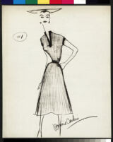 Cashin's illustrations of knit ensembles designed for Guttman Brothers. f01-04