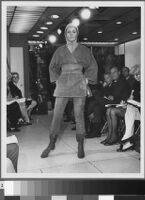 Black and white photographs of Cashin's fashion Show at Sills and Co. showroom