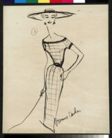 Cashin's illustrations of knit ensembles designed for Guttman Brothers. f02-21