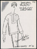 Cashin's illustrations of ready-to-wear designs for Russell Taylor, Spring 1980 collection. b055_f06-21