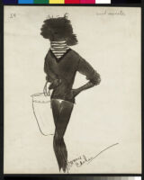 Cashin's illustrations of knit beachwear designed for Guttman Brothers. f03-20