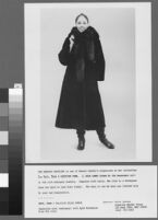 Black and white photographs of Cashin's fur coat designs for R.R.G