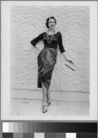 Black and white photographs of Cashin's ready-to-wear designs for "Skirtings", a division of Sills and Co