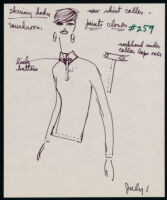 Cashin's illustrations of knitwear designs. b183_f04-16