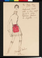 Cashin's illustrations of handbag designs for Meyers