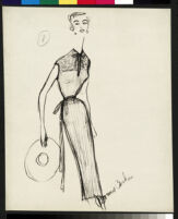 Cashin's illustrations of knit ensembles designed for Guttman Brothers. f01-09