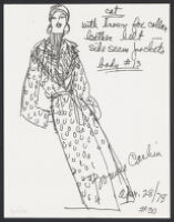 Cashin's illustrations of fur coat designs for R.R.G. f02-37