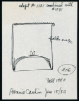 Cashin's illustrations of handbag and wallet designs for unproduced "Bonnie Cashin Collection." f02-13