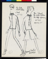 Cashin's illustrations of sweater designs for Ballantyne of Peebles