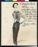 Cashin's illustrations of knit ensembles designed for Guttman Brothers. f07-20