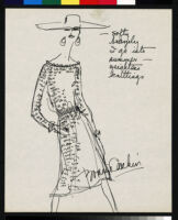 Cashin's ready-to-wear design illustrations for Russell Taylor, Cashin Country Knits division