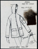 Cashin's illustrations of ready-to-wear designs for Russell Taylor, Fall 1981 collection. b050_f02-15