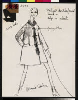 Cashin's ready-to-wear design illustrations for Sills and Co., 2 labeled for "Vogue."