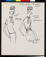 Cashin's illustrations of sweater designs for Ballantyne of Peebles; discarded from line