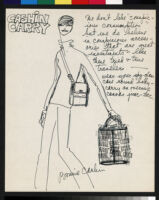 Cashin's illustrations of handbag designs for Meyers