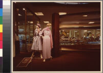 Photographs of Cashin's ready-to-wear designs for Sills and Co. featured in department store windows