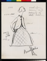 Cashin's ready-to-wear design illustrations for Sills and Co., 2 labeled for "Vogue."