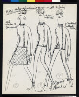 Cashin's illustrations of sweater designs for Ballantyne of Peebles