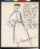 Cashin's ready-to-wear design illustrations for Russell Taylor, Cashin Country Knits division