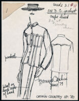 Cashin's illustrations of ready-to-wear designs for Russell Taylor, Spring 1980 collection. b055_f05-13