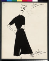 Cashin's illustrations of knit ensembles designed for Guttman Brothers. f05-09